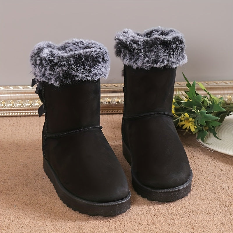 Women's Winter Snow Boots Medium Top Snow Shoes