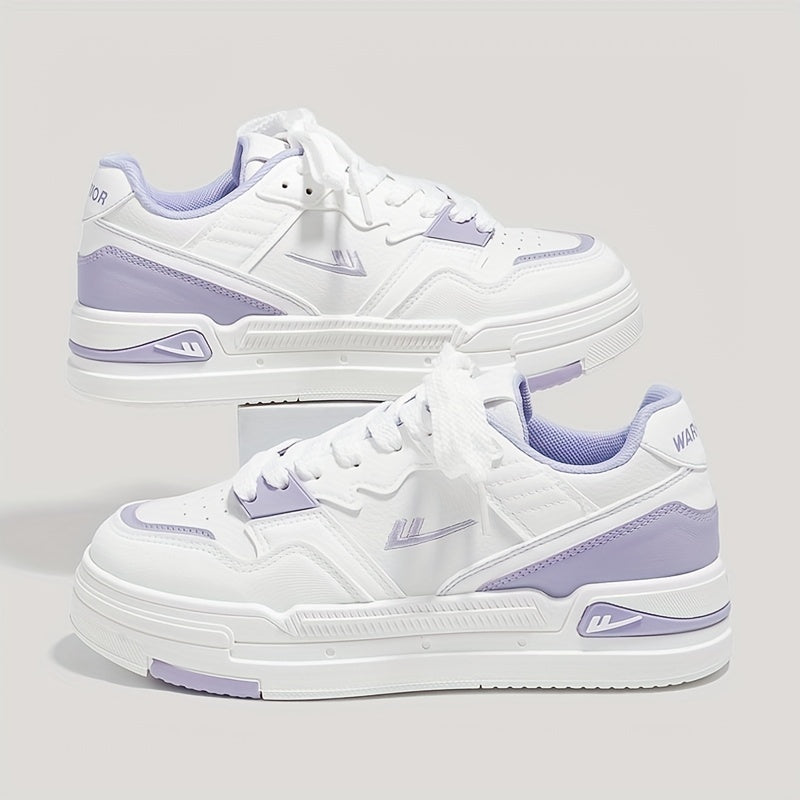 Platform Skate Shoes Colorblock Low Top Sports Shoes