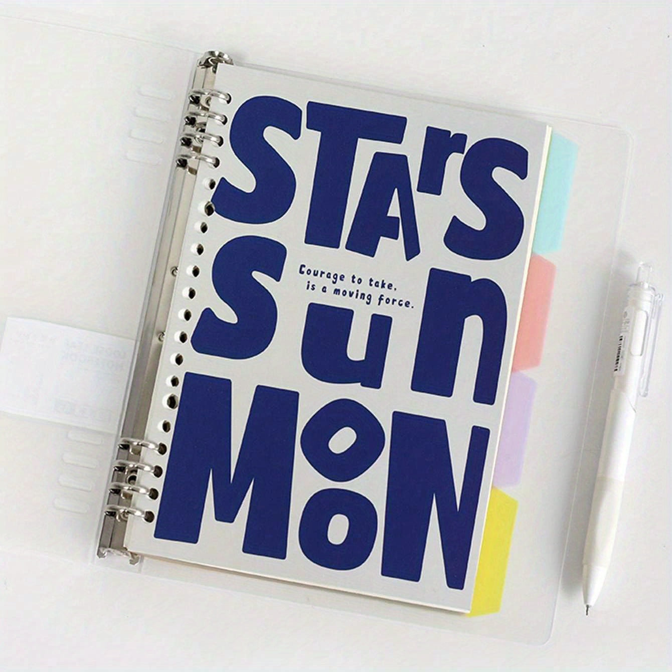 Retro Non-slip Loose Leaf Notebook 60 Sheets