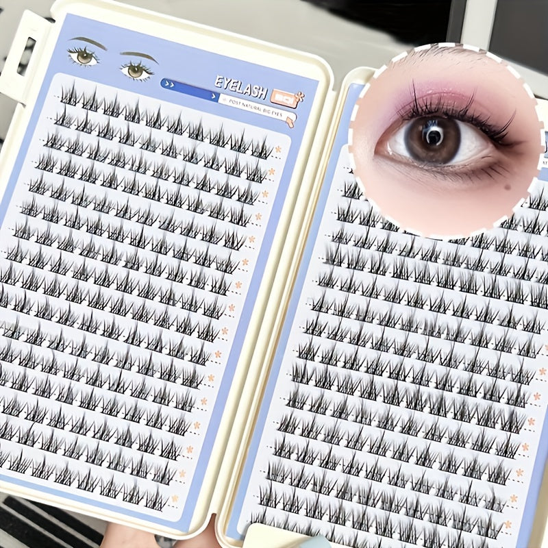 Segmented Curling False Eyelashes Lightweight Soft Makeup