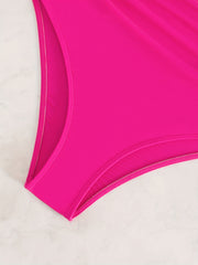 Ruched High Waist Bikini Panty High Rise Beach Bottom