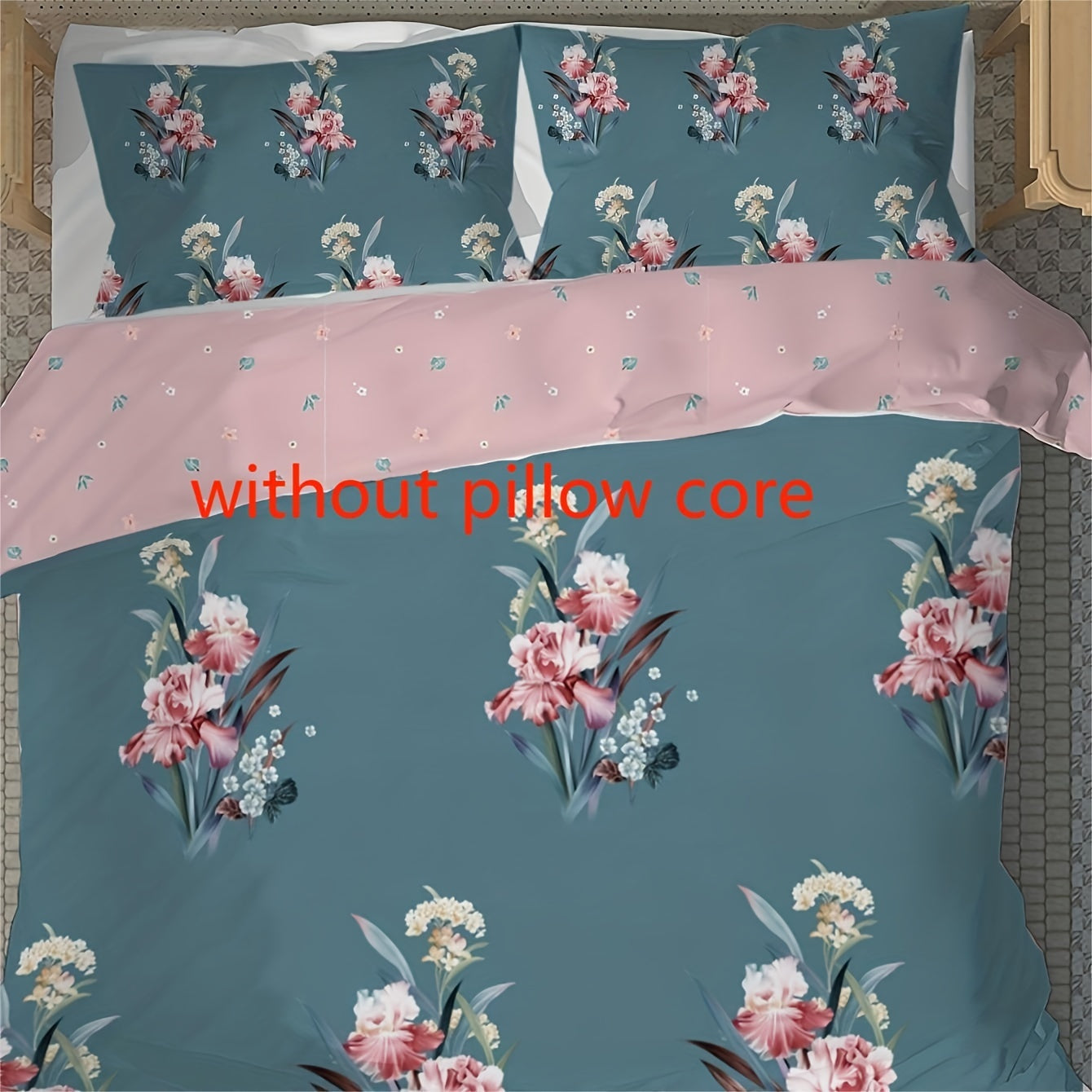 Flower Pattern Duvet Cover Set Soft Comfortable Bedding
