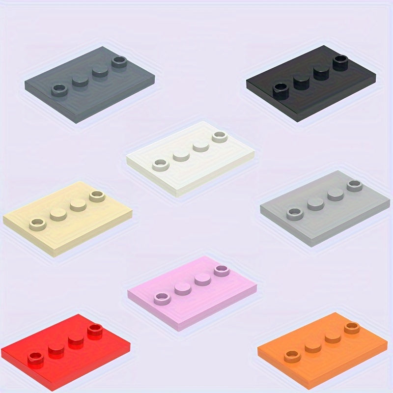 9pc Mixed Colors Building Block Set for DIY Architectural Scenes & Christmas