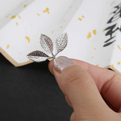 Golden Silver Leaf Charms Fall Series Vintage Jewelry Accessories