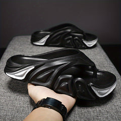Men's Non Slip Platform Flip Flops Quick Drying Thong Sandals