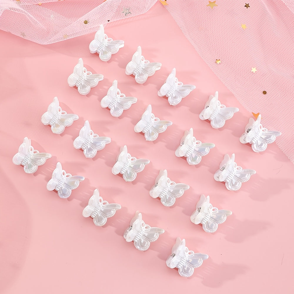 20pcs Baby Girls Butterfly Mini Hair Clips Headwear Hair Accessories