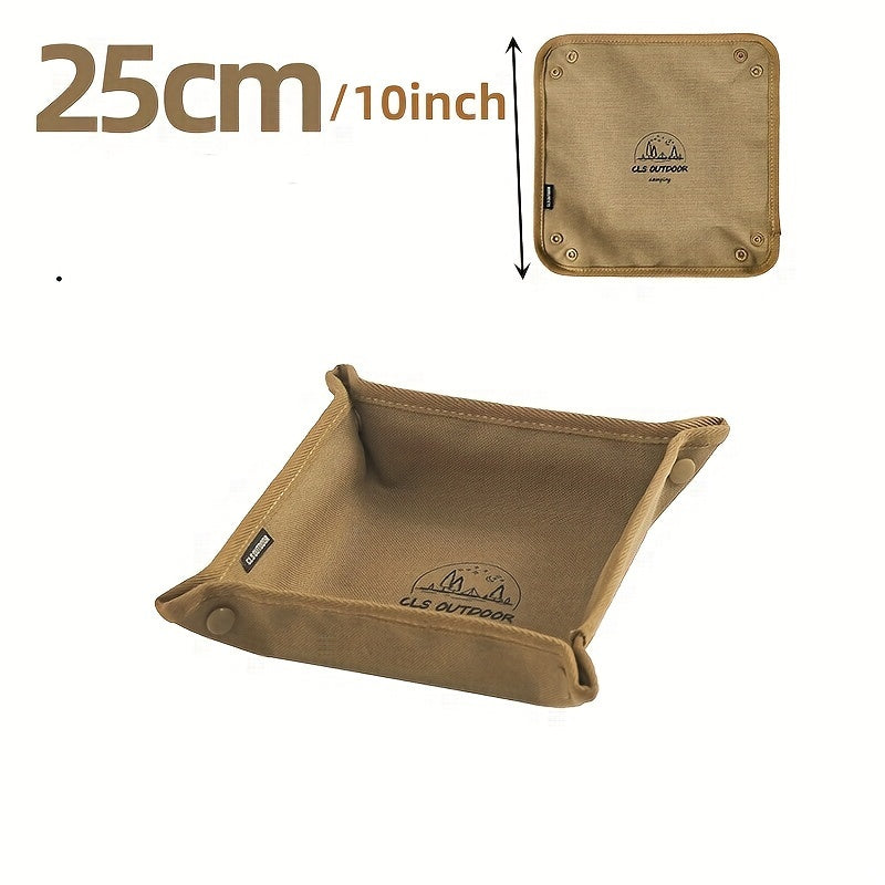 Portable Folding Storage Tray for Camping and Travel