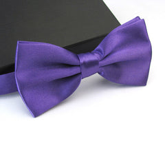 Formal Men's Adjustable Necktie Pure Wedding Bow Tie Monochrome Bow Tie