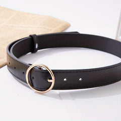 Men's Pin Buckle Leather Belt for Jeans Pants