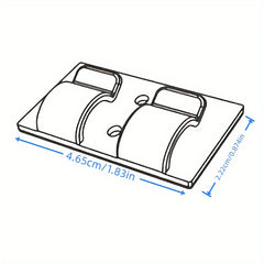 10pcs Xmas Lantern Hook Adhesive Double-sided Tape Cable Clamp