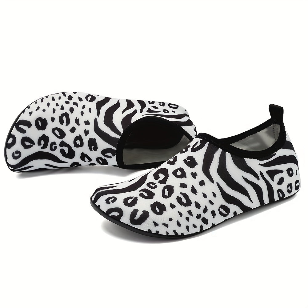 Leopard Print Quick Dry Beach Aqua Shoes for Women