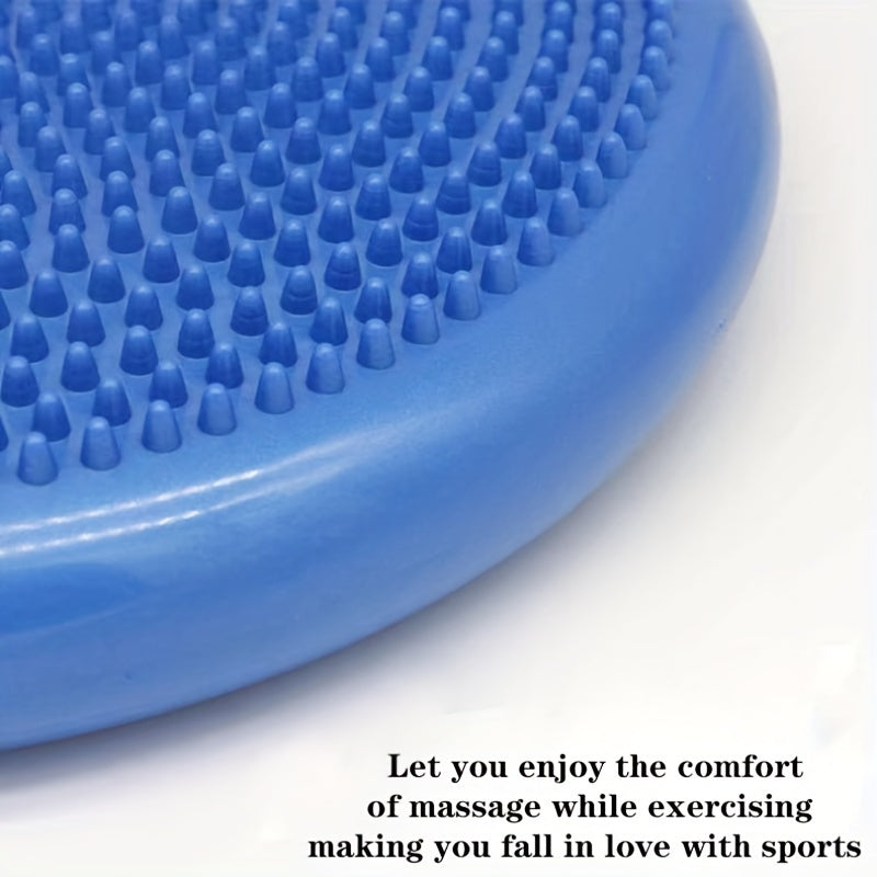 Inflatable Balance Pad for Yoga & Fitness, Portable Wobble Cushion