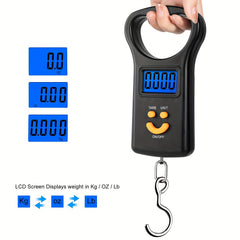 Digital Fish Scale 110lb 50kg Load Bearing Hanging Scale with Large Handle