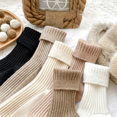 6 Pairs Comfy & Warm Mid Tube Socks Women's Stockings
