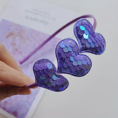 Girls' Glitter Love Headband & Sweet Hair Band