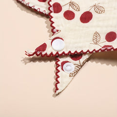 Soft Feeding Bib Lace Bear Print for Babies