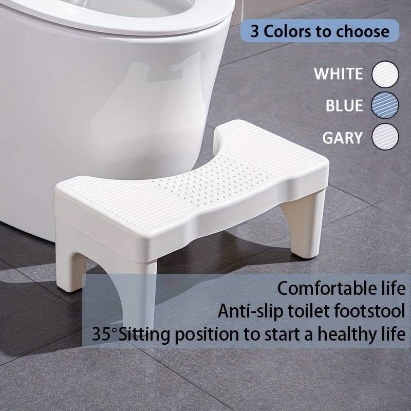 Portable Squatting Poop Foot Stool for Adults - Non Slip Toilet Assistance Step
