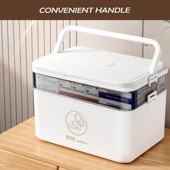 Portable Medicine Storage Box Large Capacity Organizer