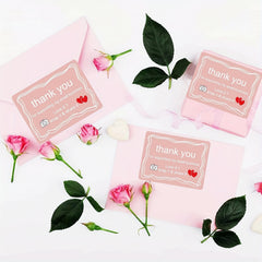 500pcs Vintage Camera Stickers 3 81 5 08 cm Pink Thank You Small Business