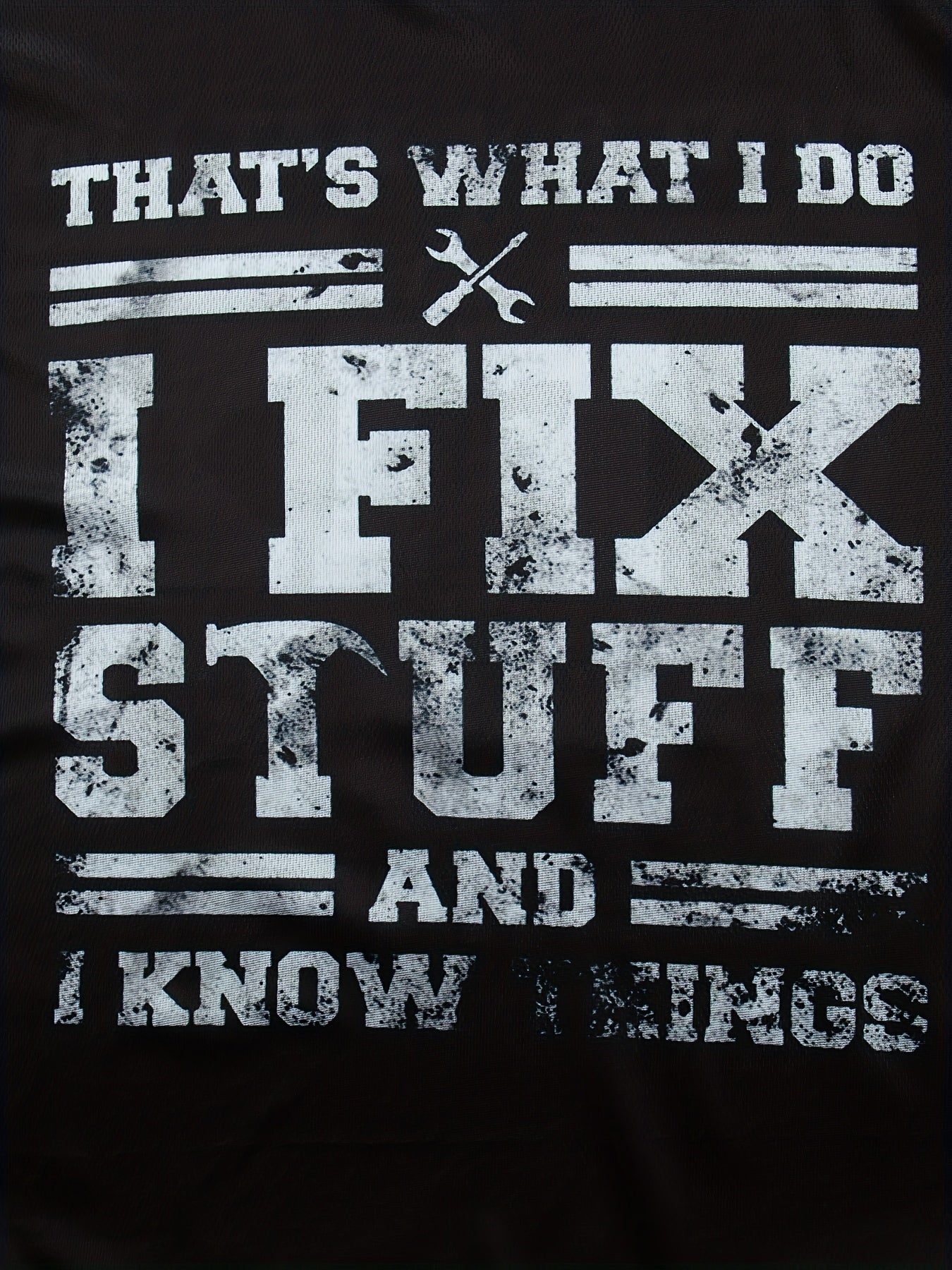 Men's Breathable Letter Print T Shirt for Running and Training