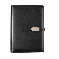 Refillable A5 PU Leather Notebook Binder Cover 6 Ring Magnetic Closure