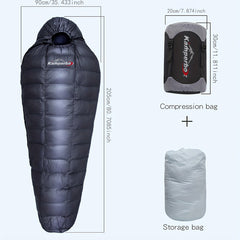 1pc Goose Down Sleeping Bag - Winter Camping & Hiking