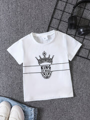 Cute Lion Head Printed Baby T-shirt