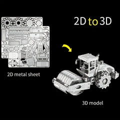 DIY 3D Puzzle Router Stainless Steel Model