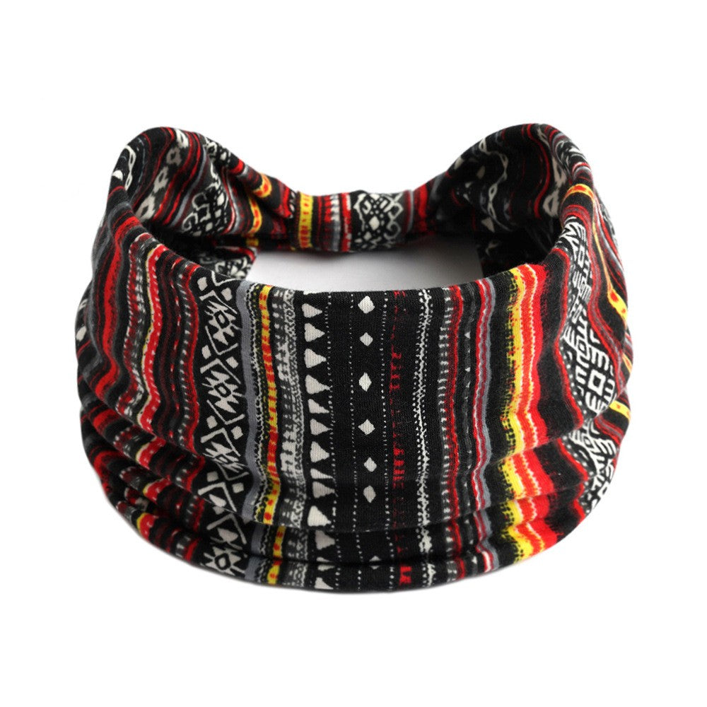 Women Elastic Headband Hair Headband Ladies Yoga Hijab Exercise Wicking Headband