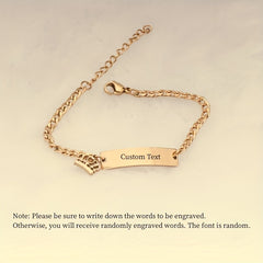 Golden Stainless Steel Children's Bracelet