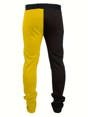 Contrast Drawstring Sweatpants Slim Fit Casual Joggers