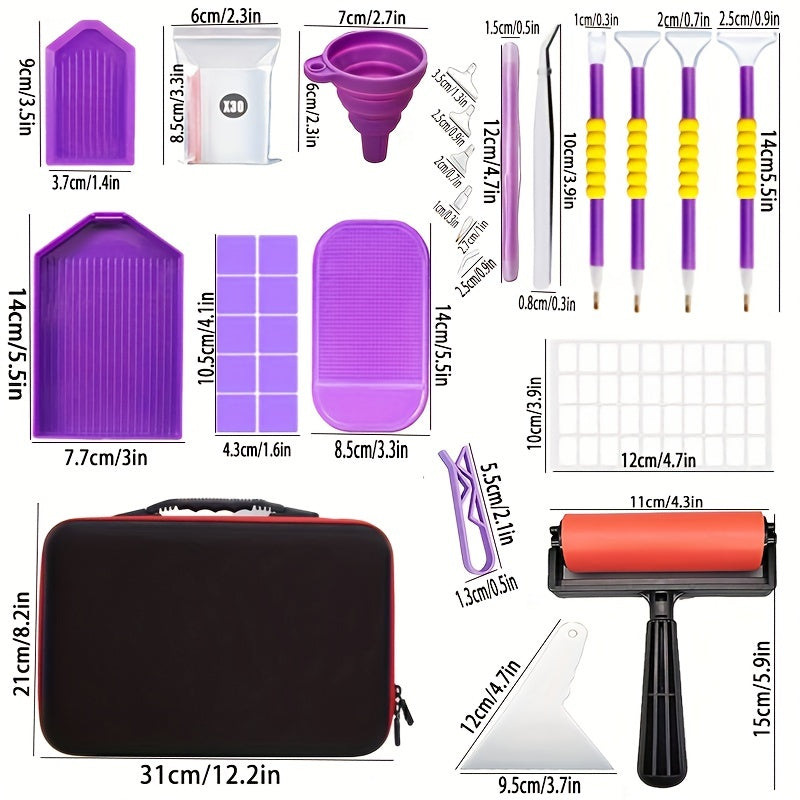 Diamond Painting Kit Accessories Tools 127pcs