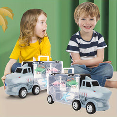 Inertial Pull Back Toy Car Simulation Dinosaur Animal Model Hand Storage Car Toy
