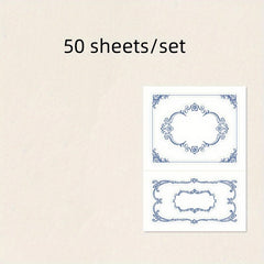 50 Sheets Non-Adhesive Decorative Material Paper Notepad Guestbook Memo