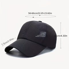 Mens Quick Drying Mesh Sunshade Cap Lightweight Baseball Cap