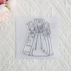 Three Sisters DIY Cartoon Transparent Stamp