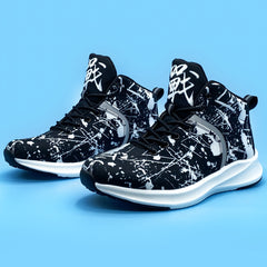 Men's Chinese Characters Lace-up High Breathable Basketball Shoes