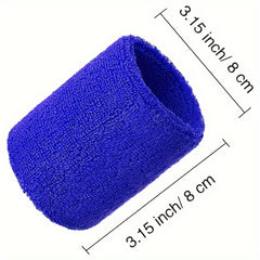 2pcs Sports Wrist Bands Sweat Absorbing Wrist Protectors