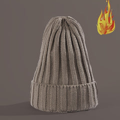 Men's Oversized Striped Wide Brim Woolen Hat