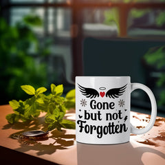 11oz Wings Printed Ceramic Water Cup for Outdoor Camping Travel Fitness