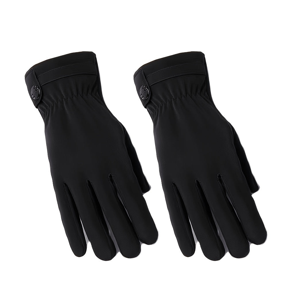 Winter Cashmere Lining Warm Gloves For Women Men