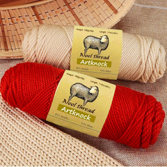 100g Wool Yarn w/ 2 Blue Markers for Knitting Cardigan Blanket