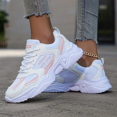 Thick Sole Shock Absorption Mesh Chunky Sneakers