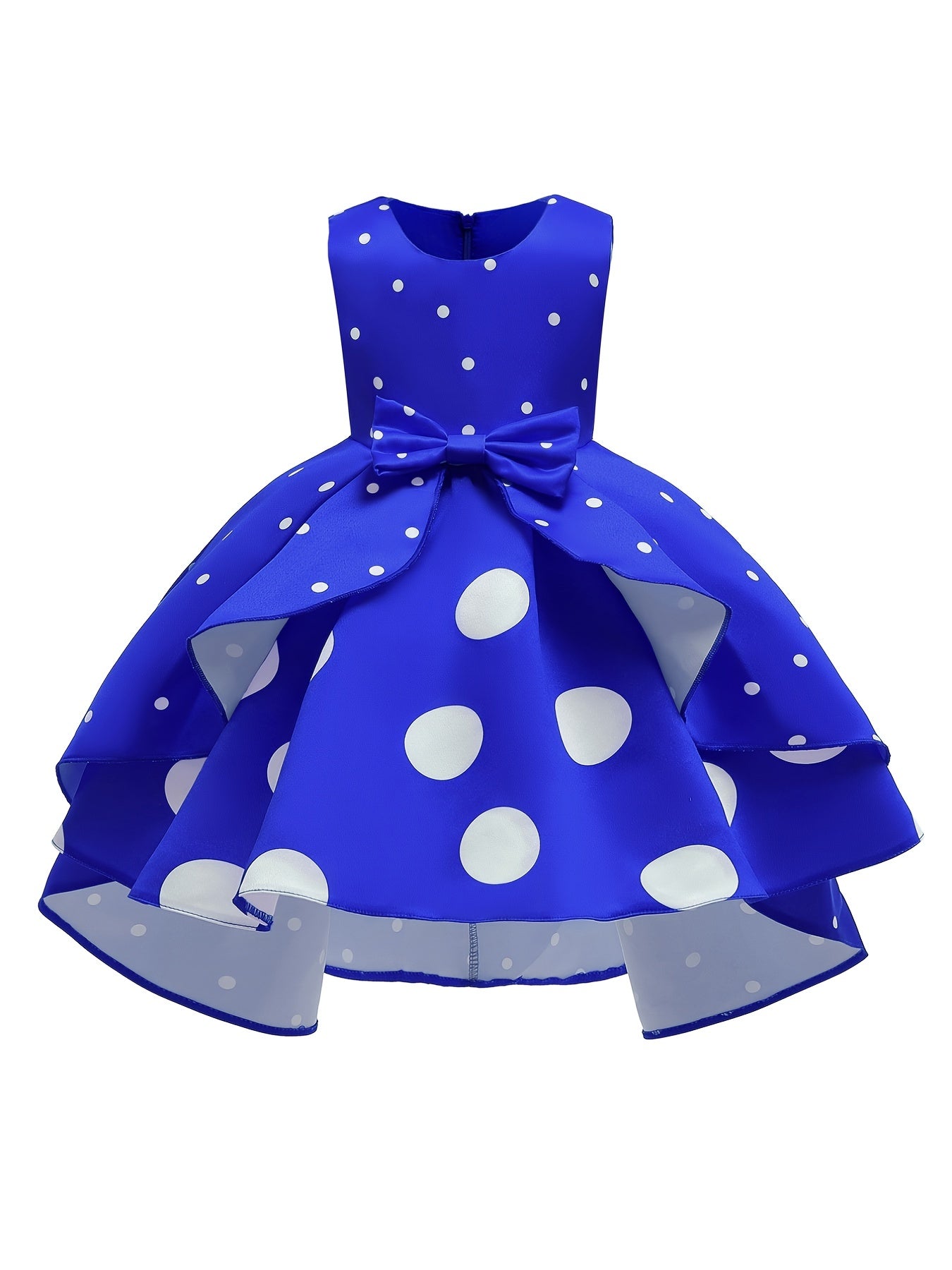 Girls Princess Dress Polka Dot Ruffles Dress for Party