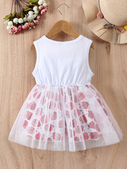 Baby Girls Casual Cartoon Mesh Skirt for Summer