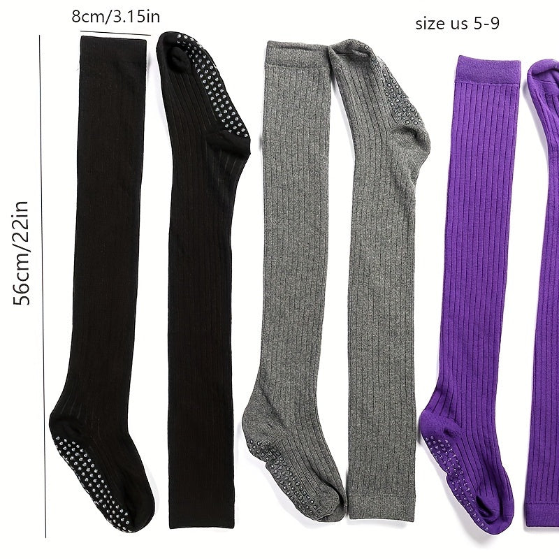 Long Tube Yoga Socks Warm & Non-slip Over The Knee Yoga Socks