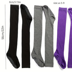 Long Tube Yoga Socks Warm & Non-slip Over The Knee Yoga Socks