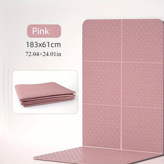 1pc TPE Non slip Foldable Yoga Mat Lightweight Portable Mute Fitness Mat