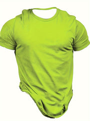 Men's Rooster Pattern Tee Shirt for Summer