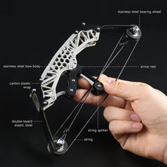 Mini Composite Bow Archery Set Stainless Steel - Outdoor Entertainment Toy